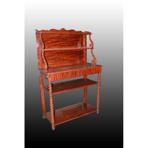 Credenza sparecchiatoio francese del 1800 stile Luigi Filippo in legno di mogano