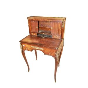 Piccolo bonheur du jour Stile Luigi XV di metà 1800