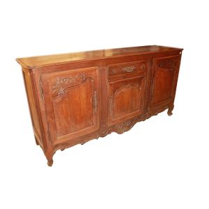 credenza francese Provenzale della seconda metà del 1800 in legno massello di rovere