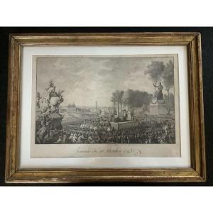 Engraving Marie-antoinette Going To The Scaffold