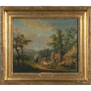 Oil On Panel Balthazar Paul Ommeganck