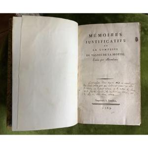 "the Affair Of The Necklace" La Motte (jeanne De Valois-saint-rémy, Countess Of)