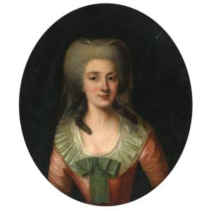 Portrait Of A Lady - Oil On Copper