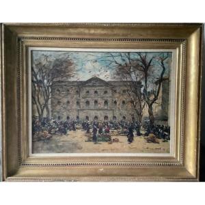 Market Scene By Braquaval