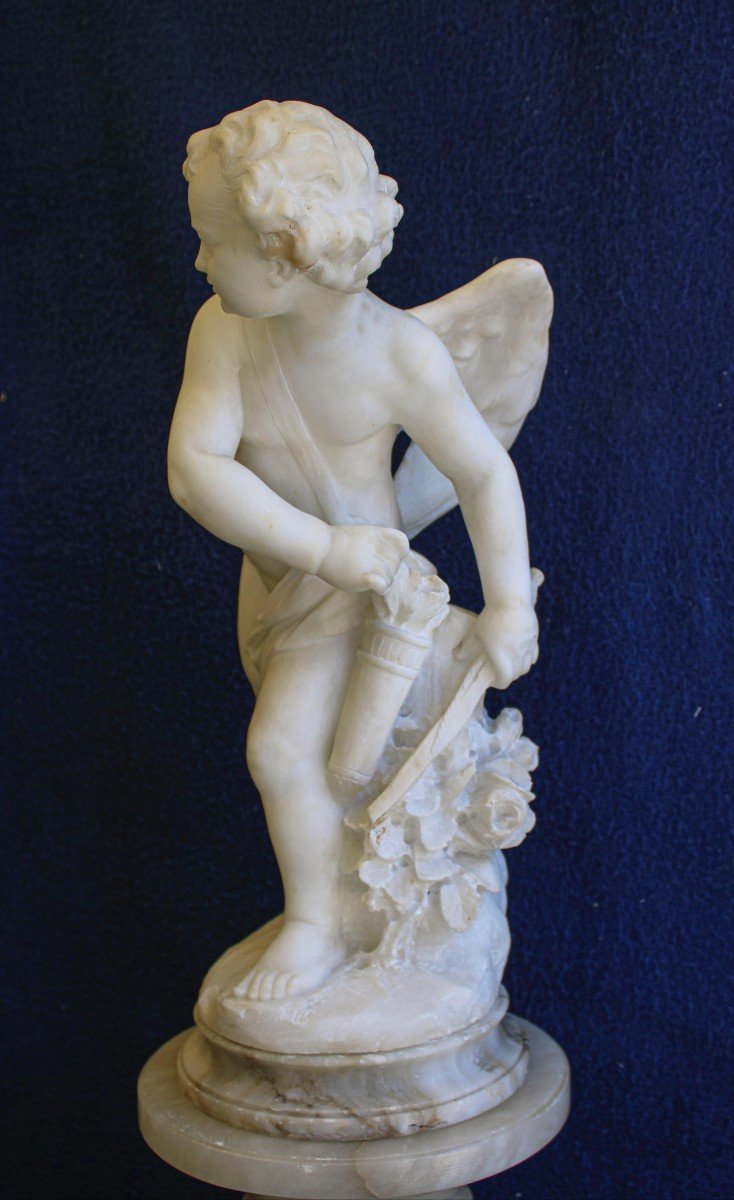 Statua raffigurante Cupido Marmo -photo-2