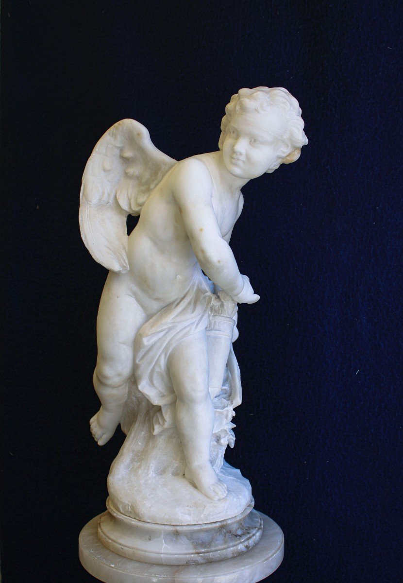 Statua raffigurante Cupido Marmo -photo-1