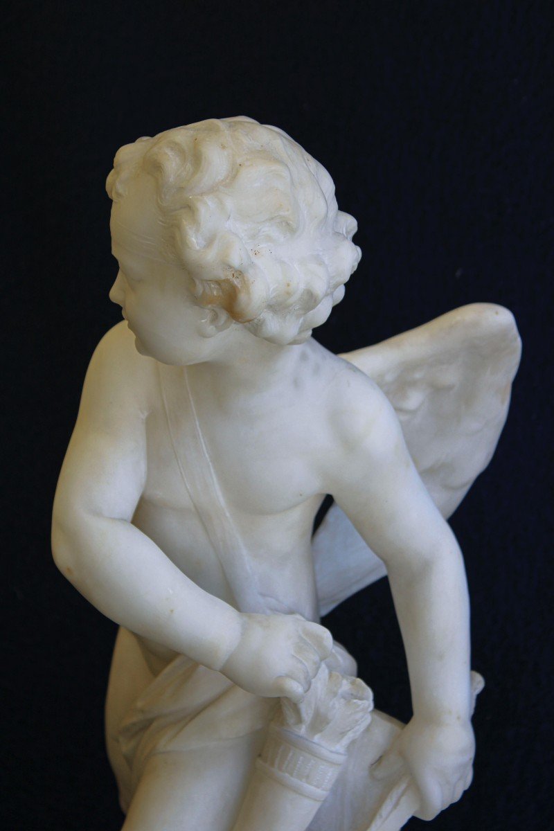 Statua raffigurante Cupido Marmo -photo-6