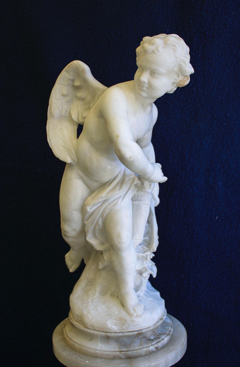 Statua raffigurante Cupido Marmo 
