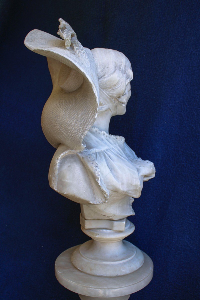 Busto Dama con Cappello ,  Adolfo Cipriani -photo-3