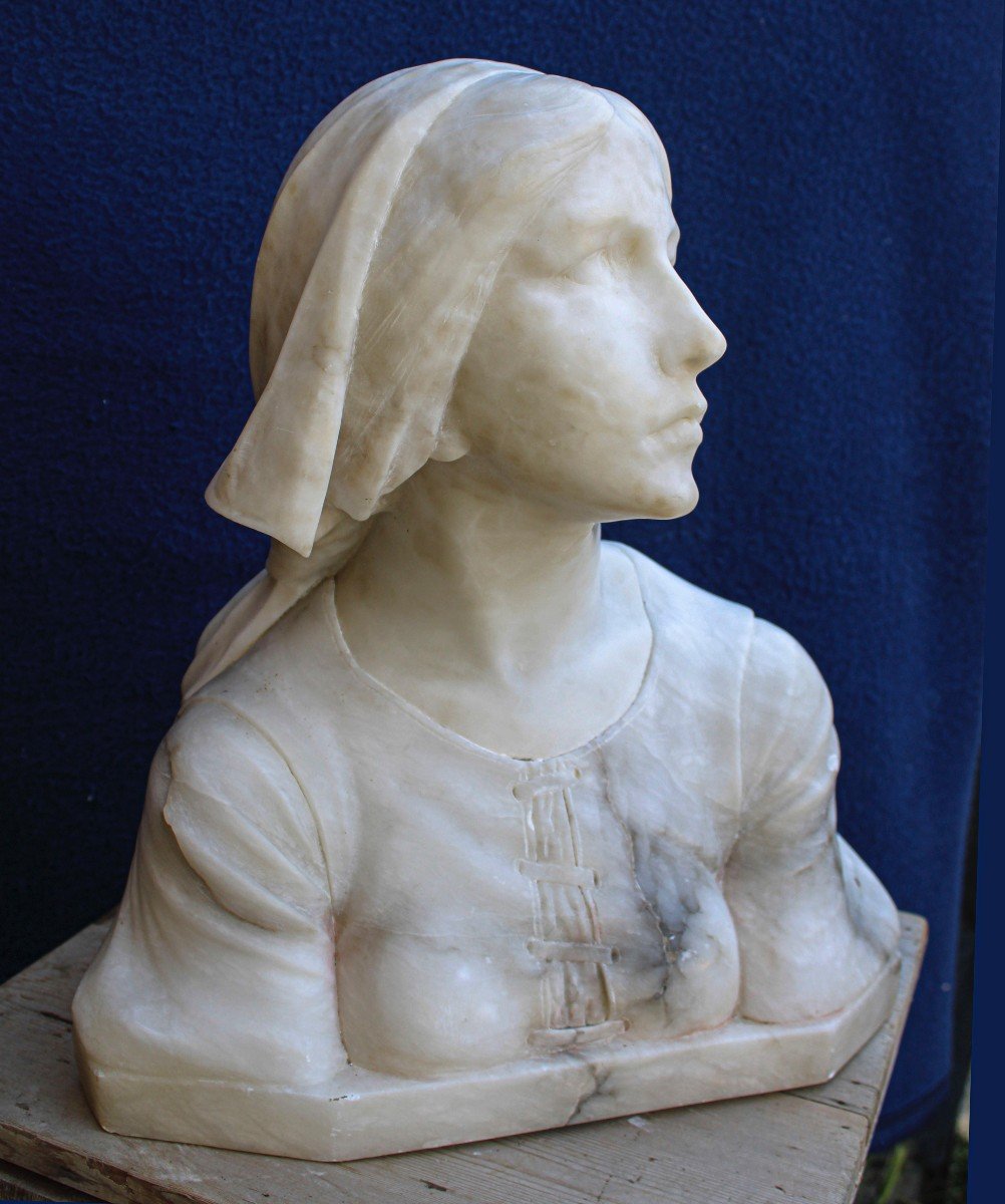 Busto Giovanna D'arco Marmo -photo-1