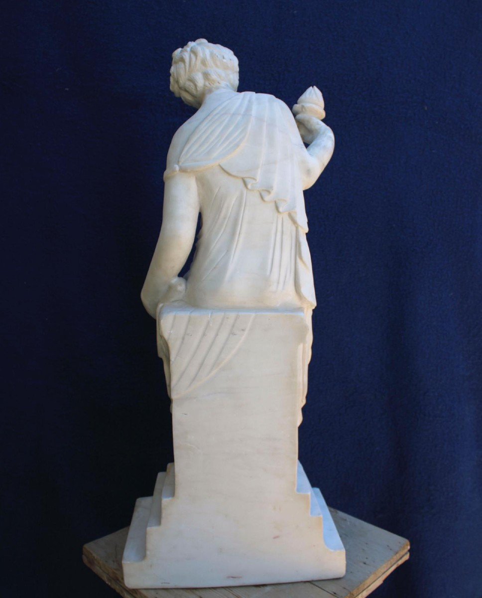 Grande Statua fanciulla Classica Marmo Carrara -photo-4