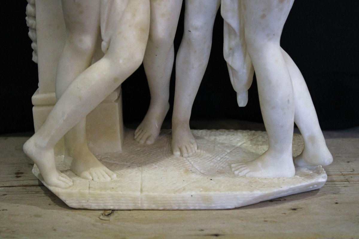 Statua Rappresentante Le Tre Grazie Secondo Il Modello di Antonio Canova (1757-1822)-photo-1