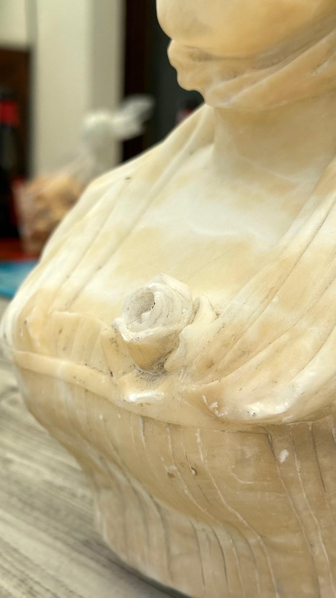 Busto raffigurante fanciulla Marmo-photo-8