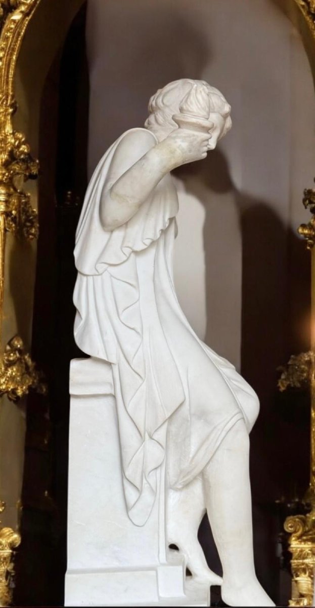 Statua raffigurante Fanciulla, Marmo Bianco statuario di Carrara-photo-2