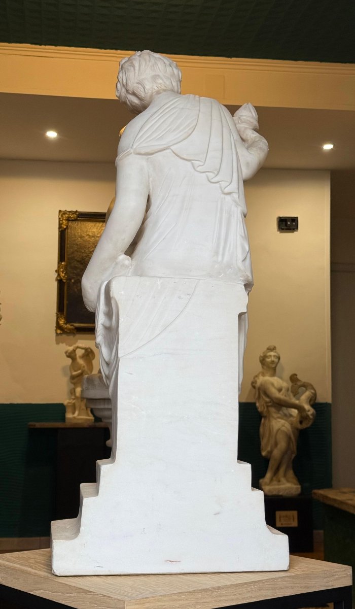 Statua raffigurante Fanciulla, Marmo Bianco statuario di Carrara-photo-4