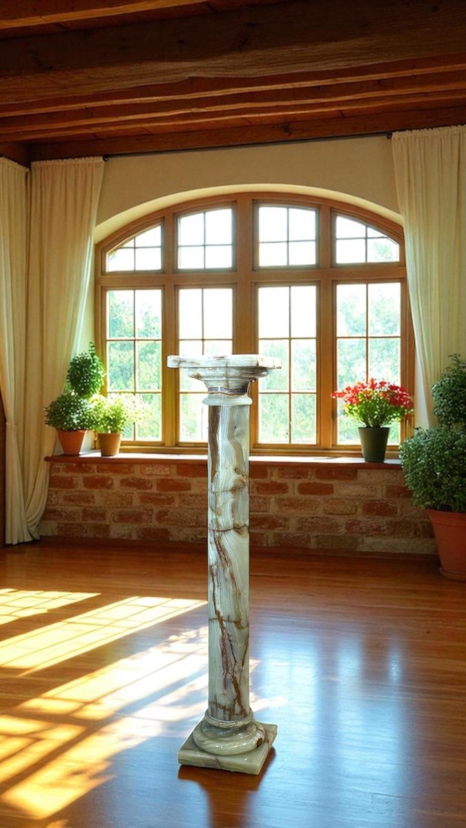 Colonna in Onice Verde -photo-3