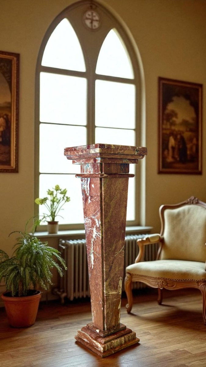 Colonna in Marmo Rosso -photo-3