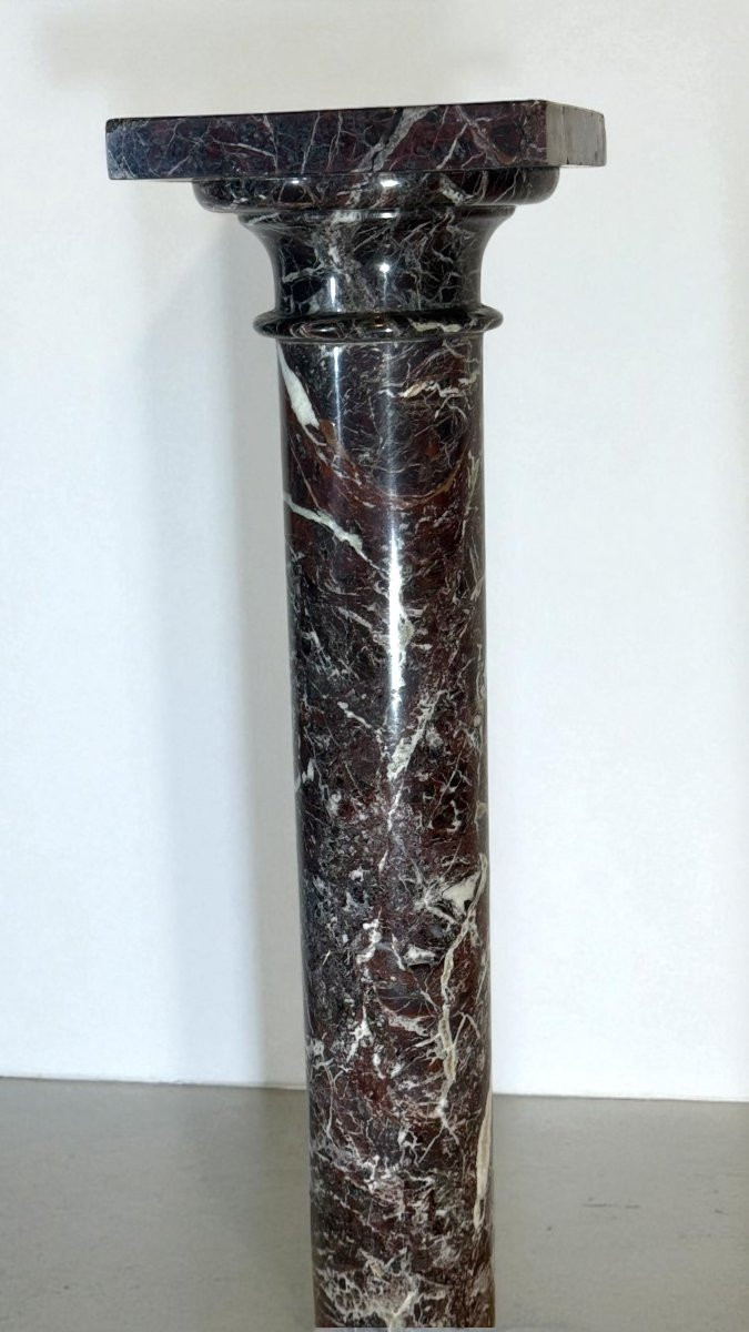 Colonna in Marmo Rosso Scuro-photo-2
