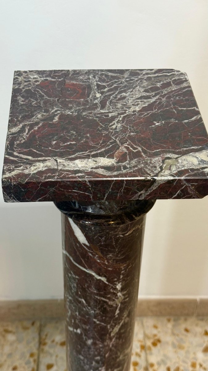 Colonna in Marmo Rosso Scuro-photo-4