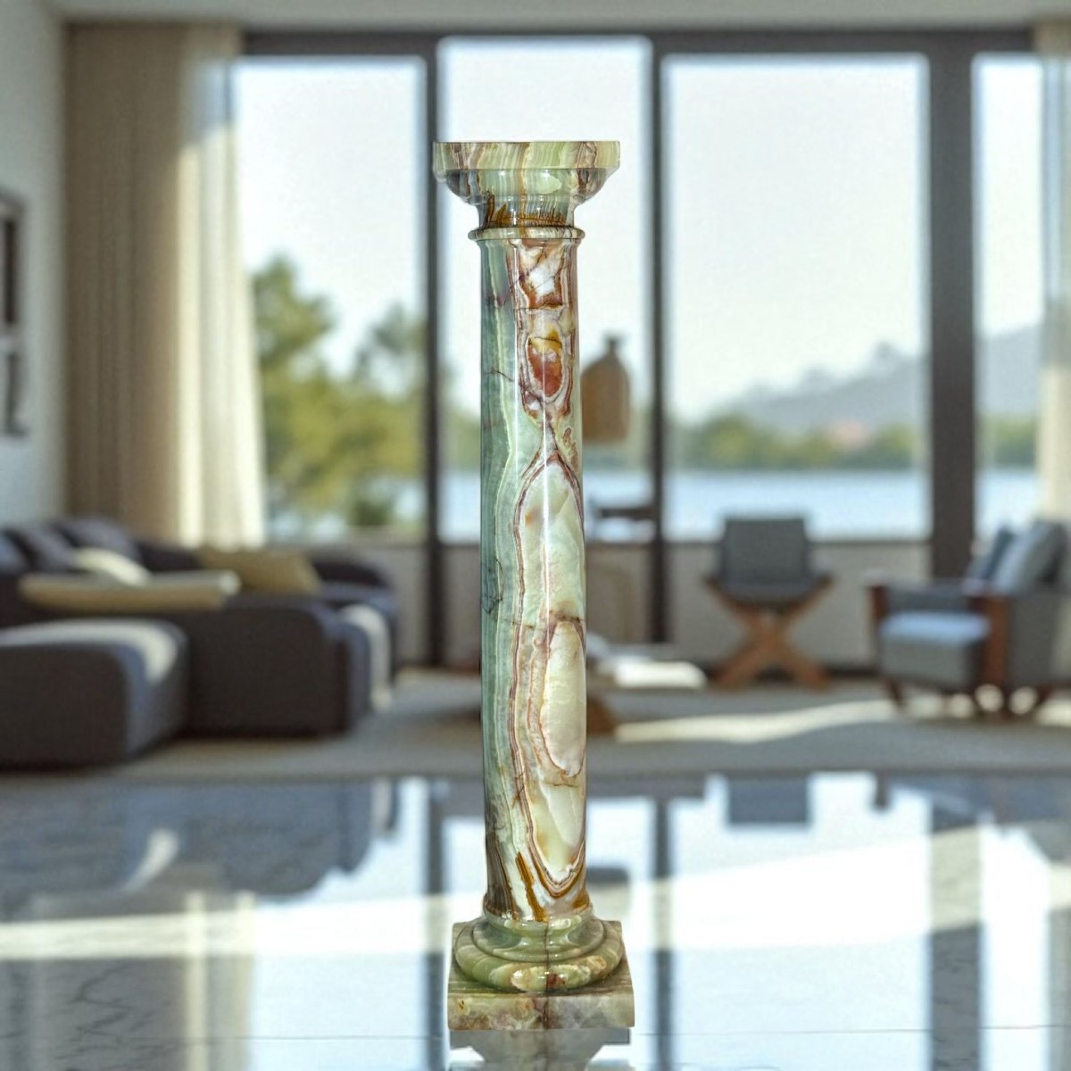 Colonna in Onice Verde-photo-6