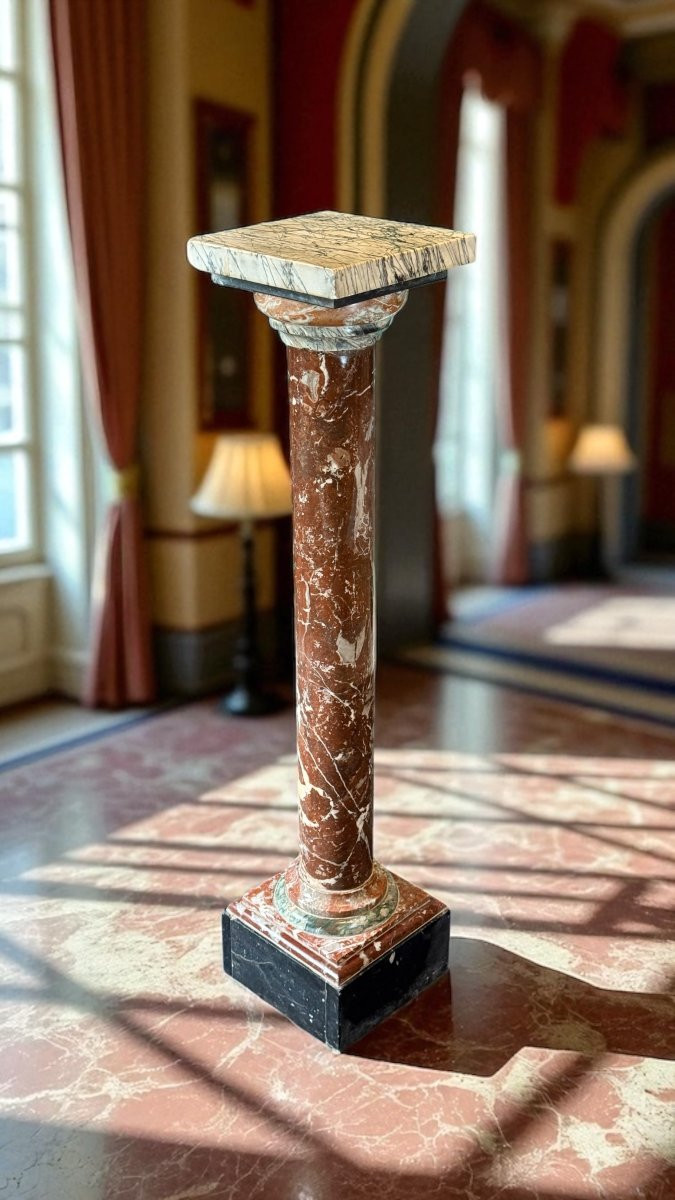 Colonna in Marmo Rosso di Verona -photo-2