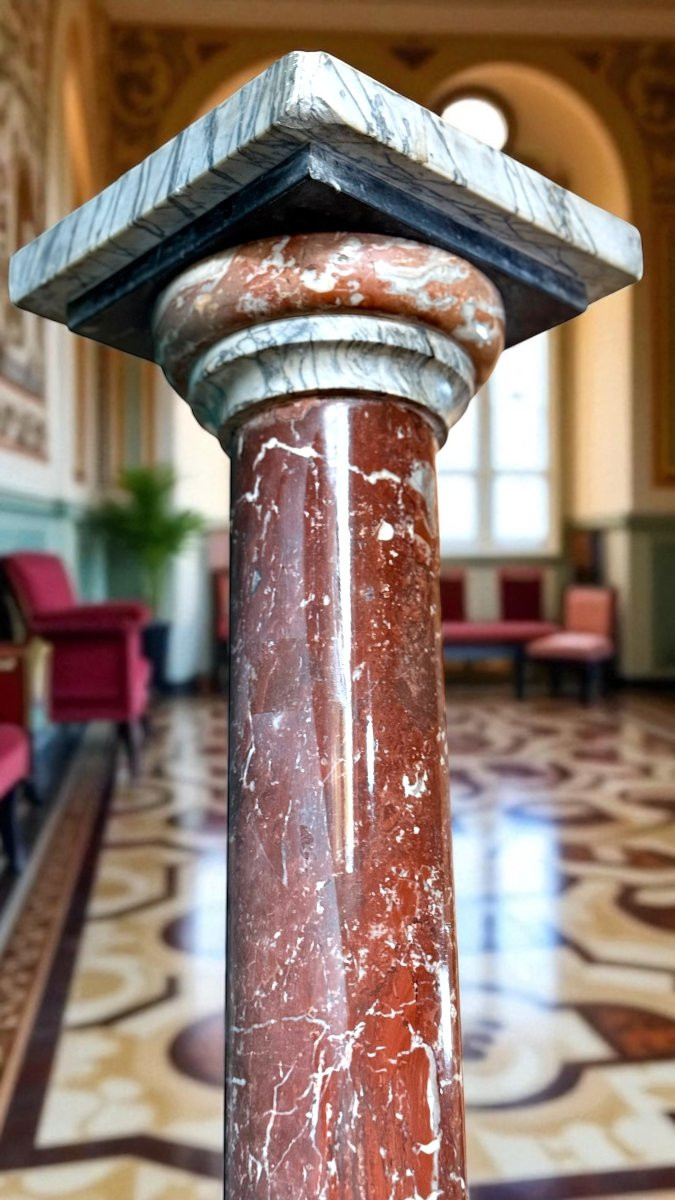 Colonna in Marmo Rosso di Verona -photo-2
