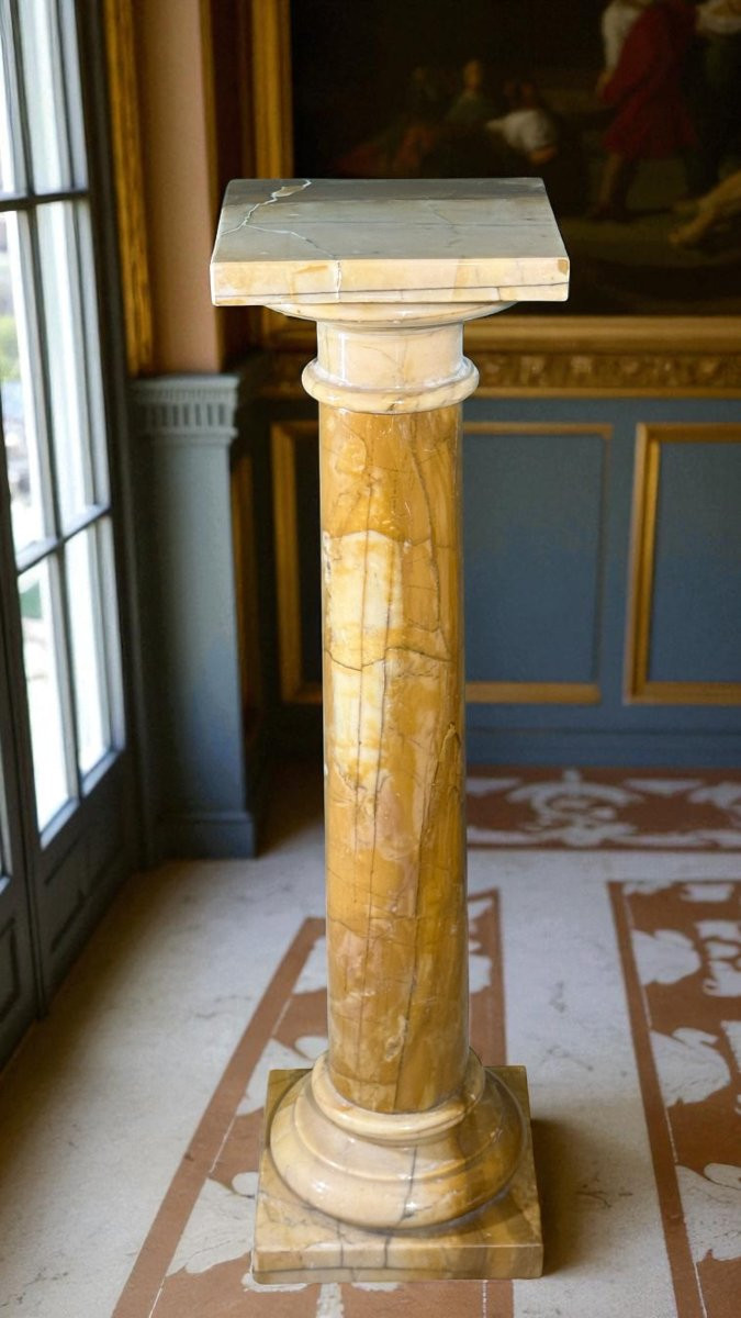 Colonna in Marmo Giallo Siena -photo-8