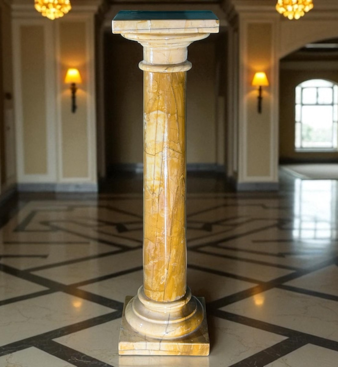 Colonna in Marmo Giallo Siena 
