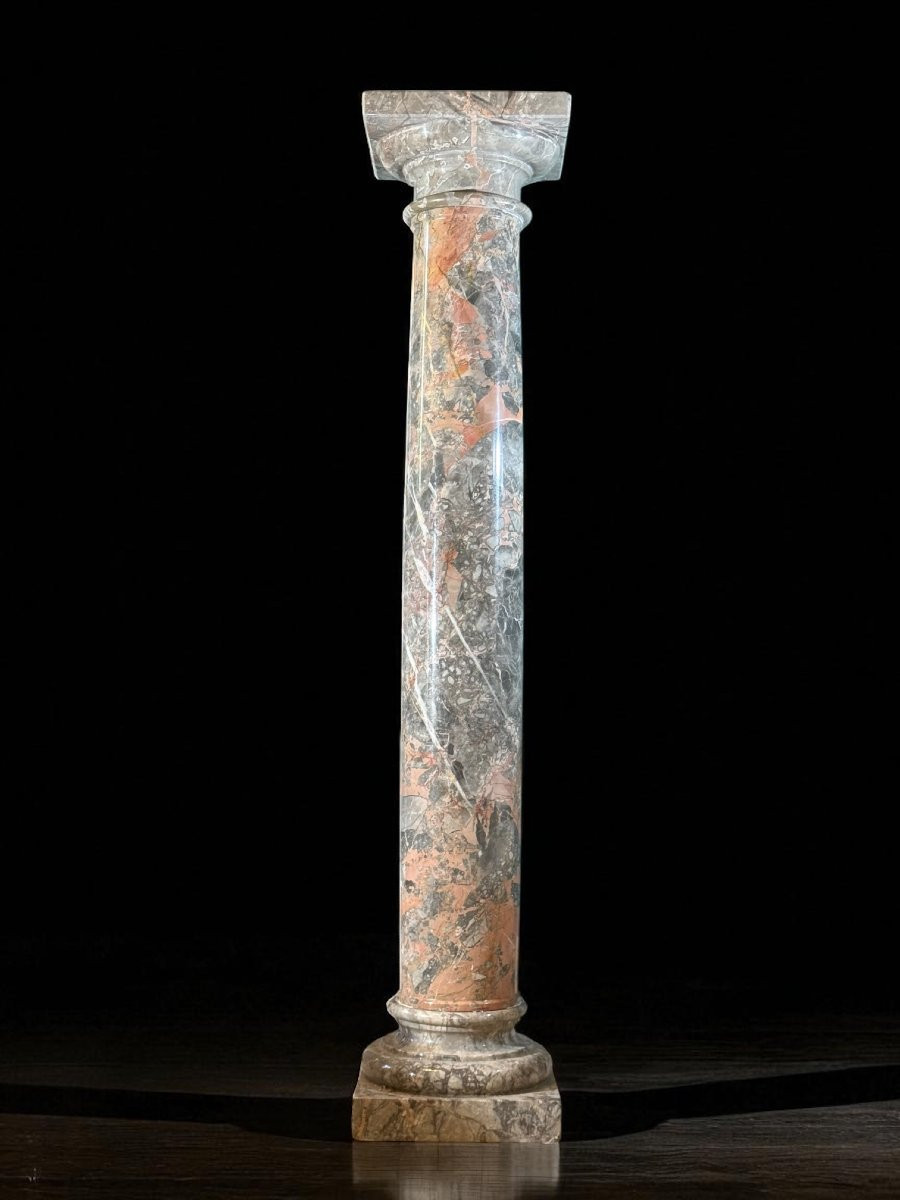 Colonna/Capitello in Marmo Brecciato -photo-1