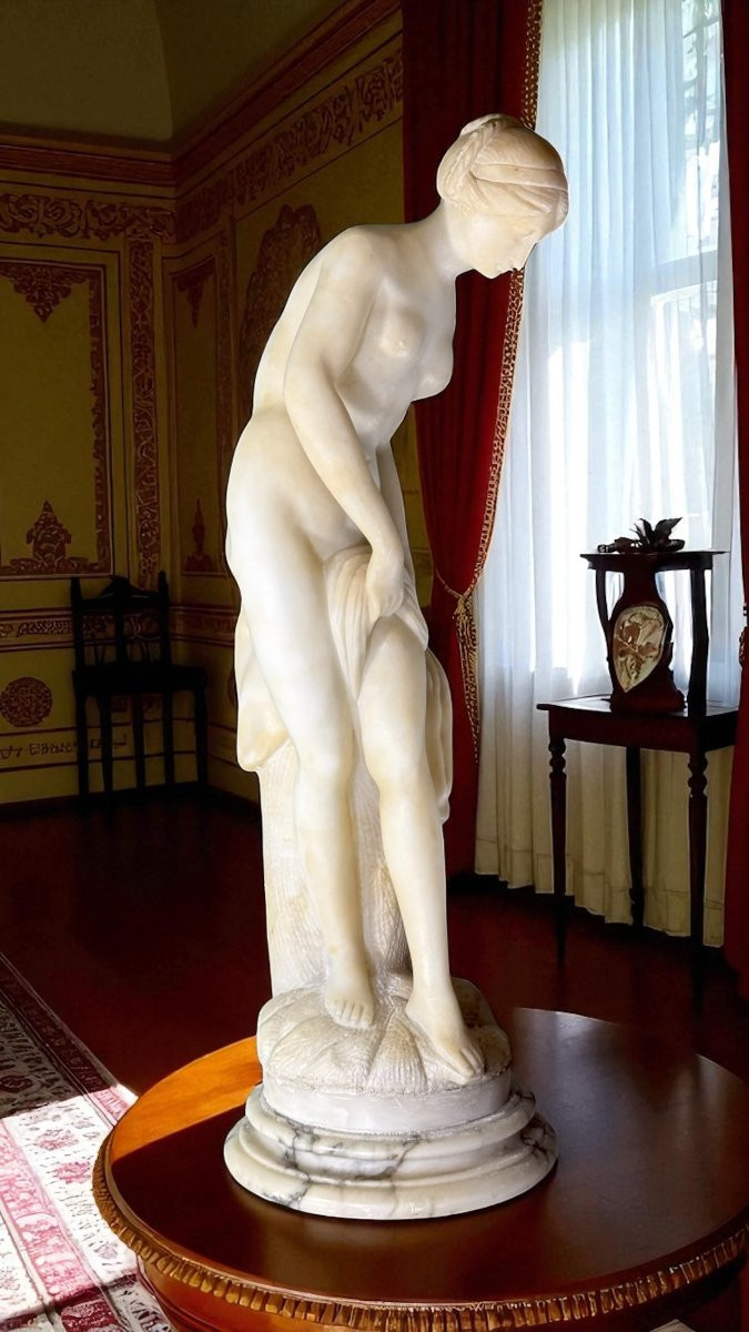 Statua Bagnante Nuda, dal modello di Etienne-Maurice Falconet, Marmo -photo-8