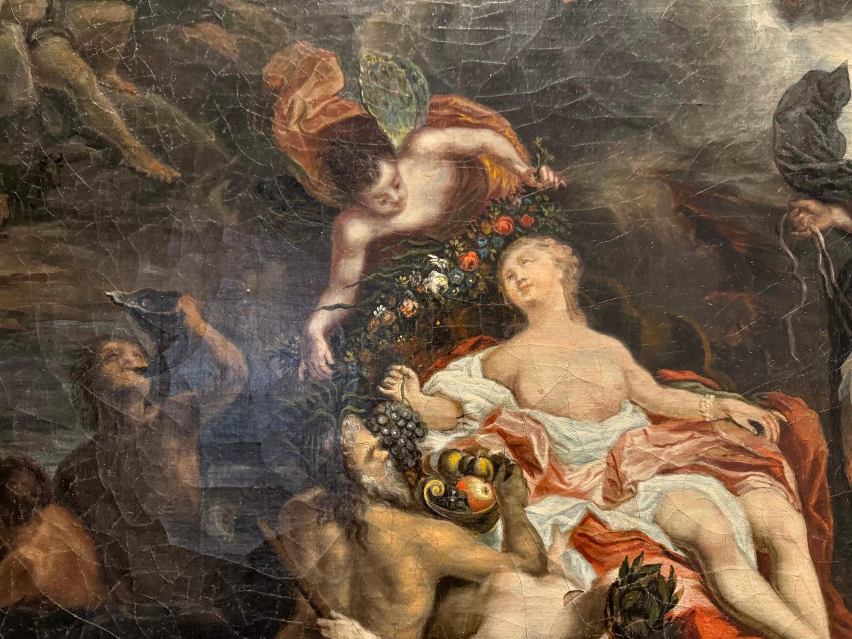 Il trionfo di Galatea, Olio su Tela del XVIII° secolo-photo-8