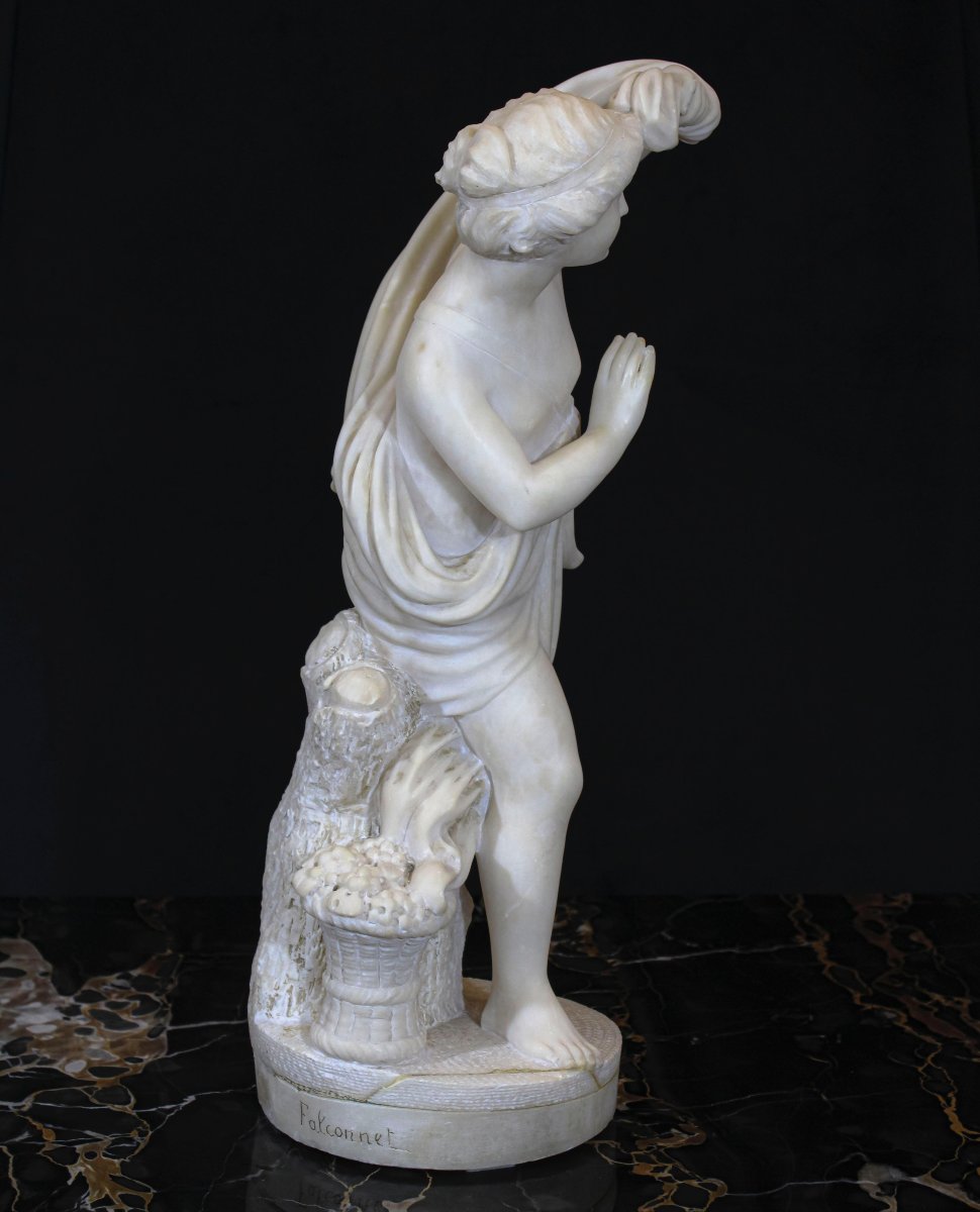 Statua Bagnante Nuda in Marmo bianco statuario di Carrara -photo-3