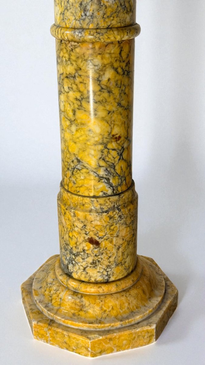 Capitello in Marmo Giallo Arabescato -photo-4