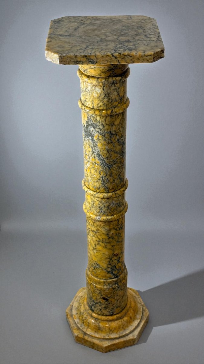 Capitello in Marmo Giallo Arabescato -photo-6