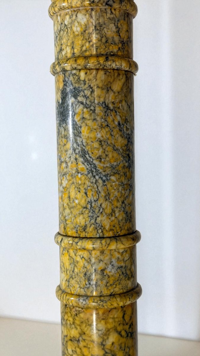 Capitello in Marmo Giallo Arabescato -photo-8