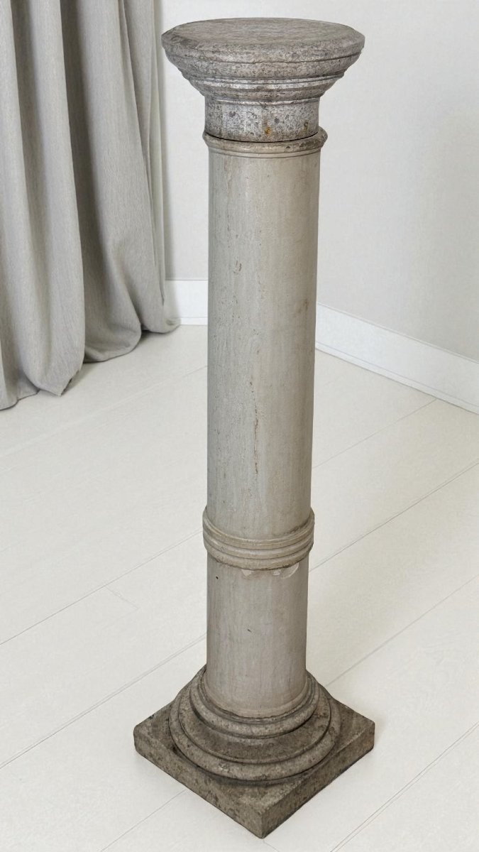 Capitello/Colonna Antica in Marmo Bianco di Carrara -photo-7