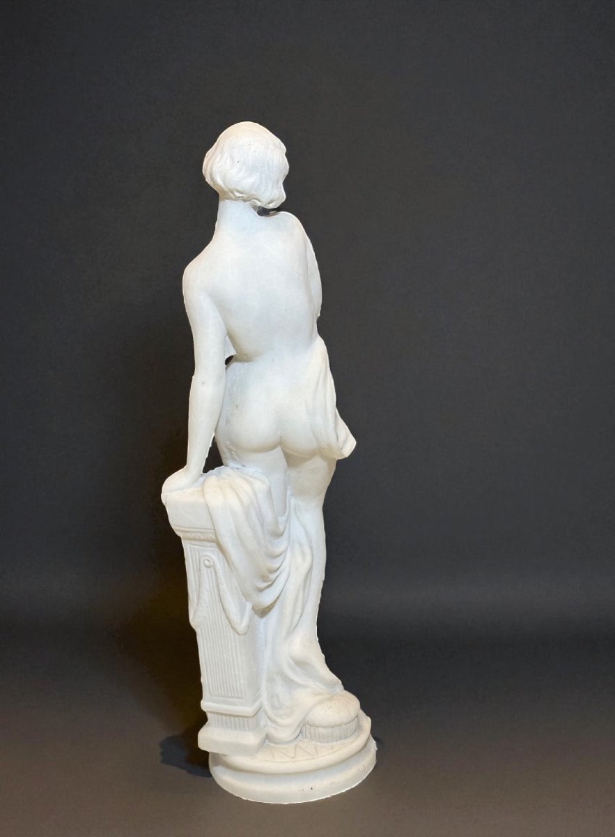 Statua raffigurante una Fanciulla Nuda in Marmo Bianco Statuario di Carrara -photo-1