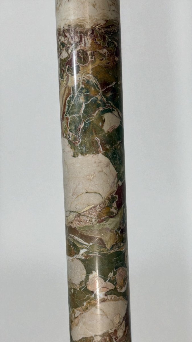 Colonna in Marmo Rosso e Bianco-photo-1