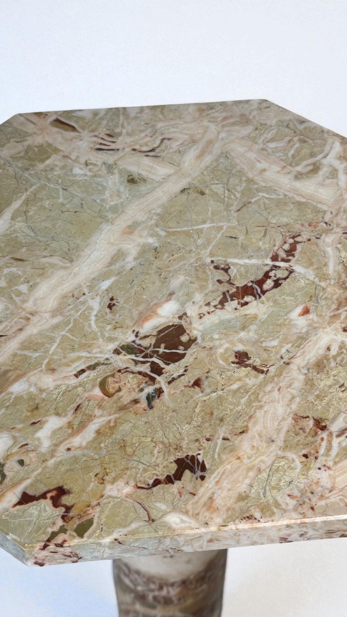 Colonna in Marmo Rosso e Bianco-photo-5