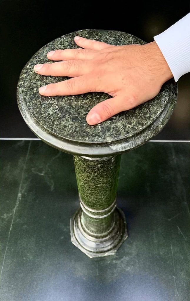 Colonna/Capitello in Marmo Verde Alpi -photo-2