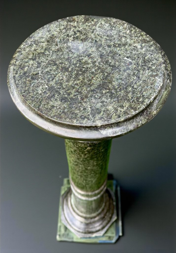 Colonna/Capitello in Marmo Verde Alpi -photo-2