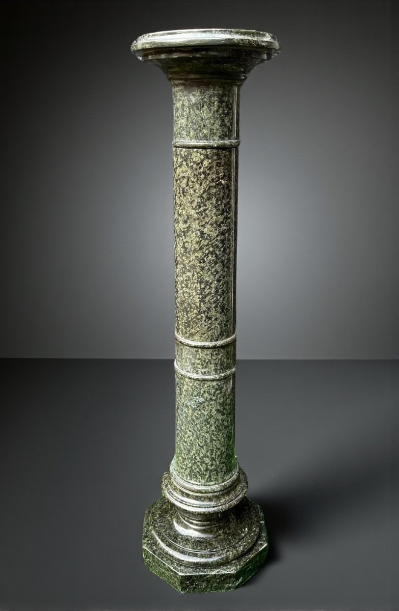 Colonna/Capitello in Marmo Verde Alpi -photo-5