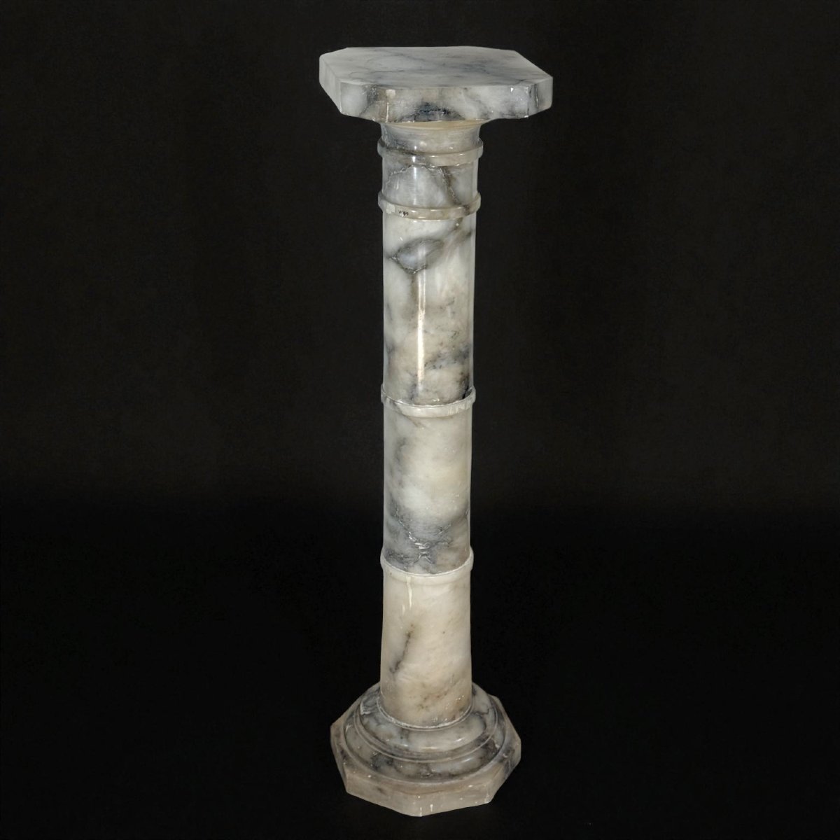 Colonna/Capitello in Marmo Arabescato -photo-3