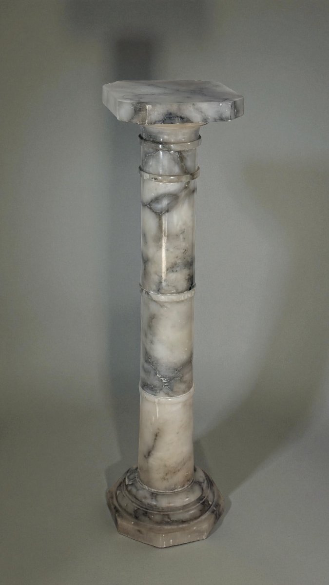 Colonna/Capitello in Marmo Arabescato -photo-1
