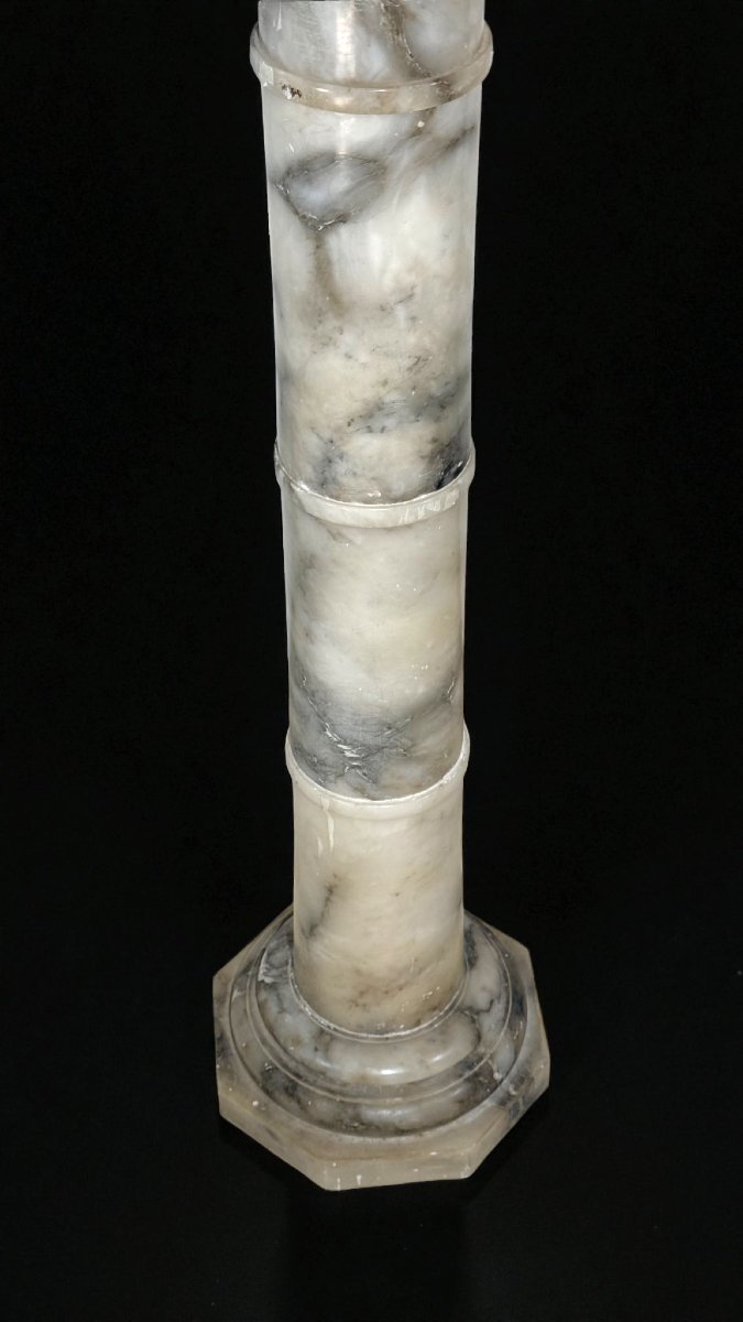 Colonna/Capitello in Marmo Arabescato -photo-4