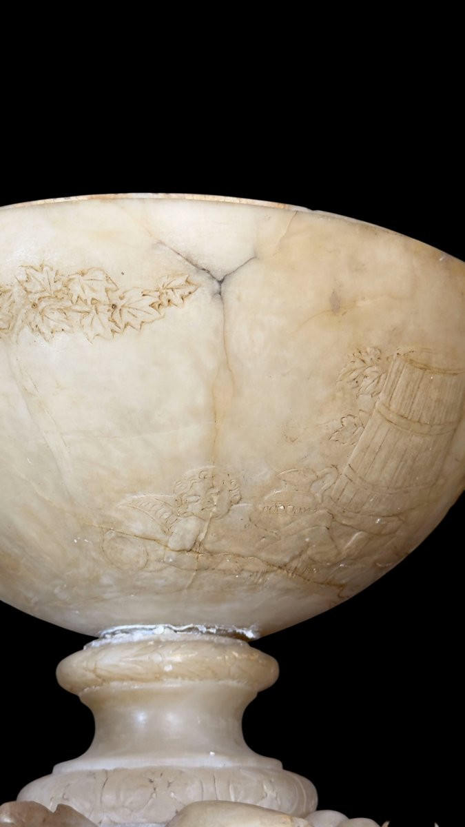 Vaso mitologico con foglie di vite e scene di baccanti-photo-3