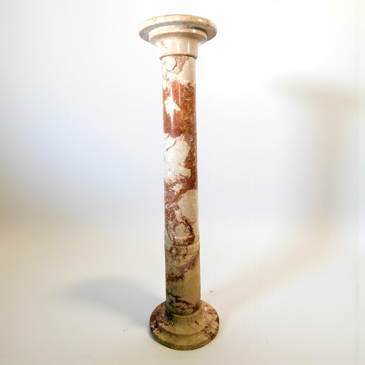 Colonna in Marmo Rosso e Bianco -photo-8