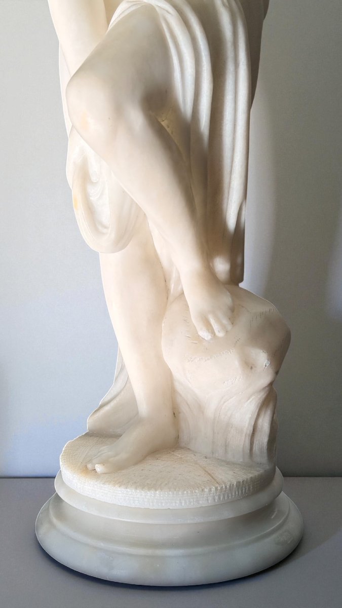 Statua Bagnante tratta dal modello di Christophe-Gabriel Allegrain, Marmo Carrara -photo-3