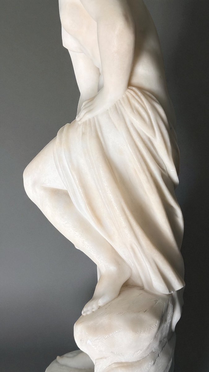 Statua Bagnante tratta dal modello di Christophe-Gabriel Allegrain, Marmo Carrara -photo-7