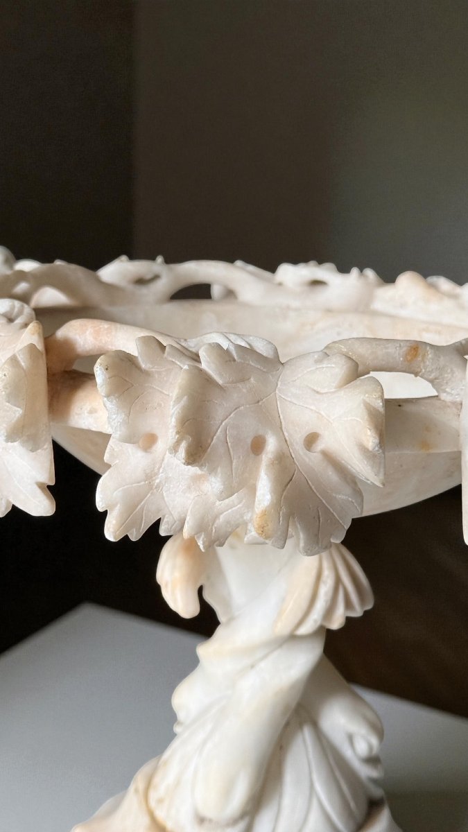 Coppia di Vasi scolpiti in Marmo -photo-3